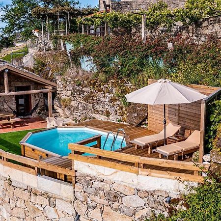 Chale Dos Penedos, Sossego E Piscina Privada Villa Moncao Bagian luar foto